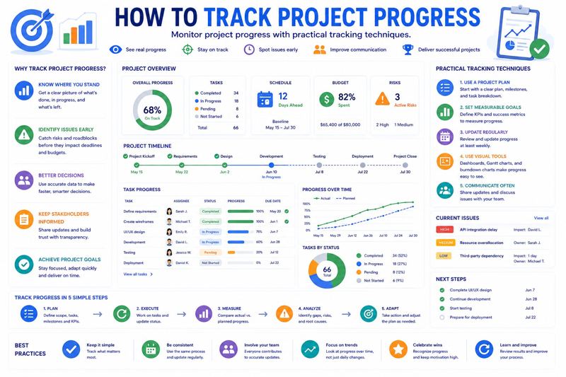 Kako pratiti napredak projekta